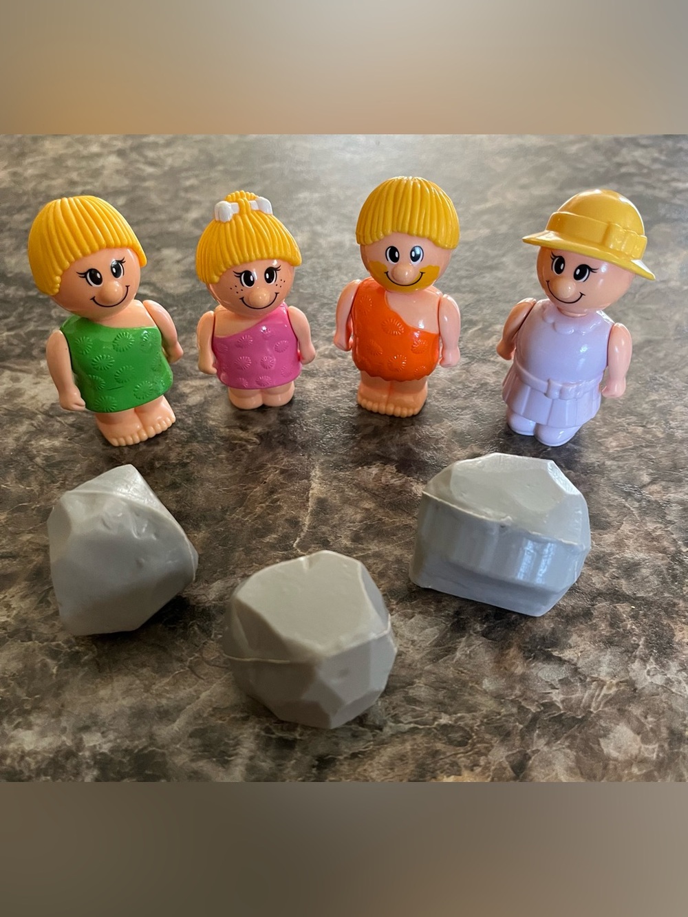 Vintage 1980s “My Happy Town Folks” figures